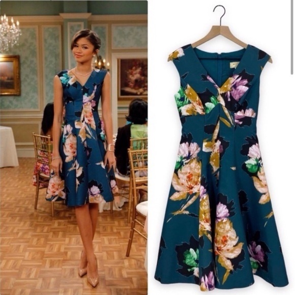 Anthropologie Moulinette Soeurs Baikal Floral Fit & Flare Midi Dress - Picture 15 of 15